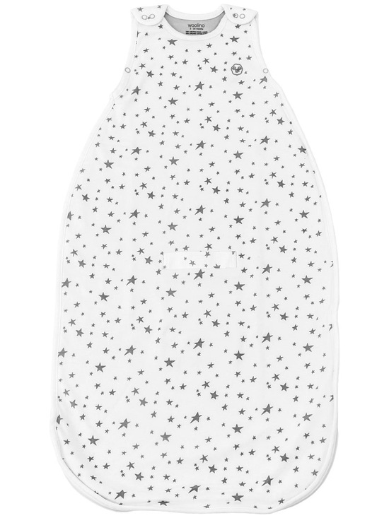 Woolino Other - Woolino 4 Season Ultimate Baby Sleep Bag Star White Sz 2–24M Merino Wool Cotton